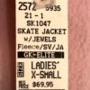 GK ICE FIGURE DANCE SKATE ADULT X-SMALL PINK FLEECE VELVET JA ZIP  JACKET SZ XS - Image 11