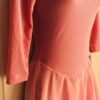 GK PINK VELVET ICE SKATE ADULT SMALL 3/4 SLV DEEP SCOOP BACK DANCE DRESS Sz AS - Image 2