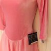 GK PINK VELVET ICE SKATE ADULT SMALL 3/4 SLV DEEP SCOOP BACK DANCE DRESS Sz AS - Image 4