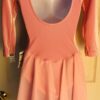 GK PINK VELVET ICE SKATE ADULT SMALL 3/4 SLV DEEP SCOOP BACK DANCE DRESS Sz AS - Image 7