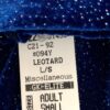 GK LgS LADIES SMALL ROYAL GLITTER VELVET AMETHYST GYMNASTIC DANCE LEOTARD AS NWT - Image 4
