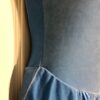 GK ICE FIGURE SKATE ADULT SMALL ASYM BLUE VELVET SWEETHEART JA FOIL DRESS AS NWT - Image 4