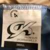 GK ICE FIGURE SKATE ADULT SMALL ASYM BLUE VELVET SWEETHEART JA FOIL DRESS AS NWT - Image 9