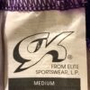 WAS $75.95 NWT! GK ELITE PURPLE VELVET ASYMMETRICAL TANK FIGURE SKATE DRESS AM - Image 6