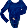 GK LGSLV ADULT SMALL SOLID OCEAN VELVET W/ LINER GYMNASTICS DANCE LEOTARD SZ S - Image 5