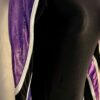 GK LgSLV ULTRAVIOLET FOIL ADULT SMALL BLACK MYSTIQUE GYMNASTS DANCE LEOTARD AS - Image 3