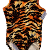 DREAMLIGHT BY GK CHILD X-SMALL  ANIMAL PRINT FOIL GYMNAST DANCE TANK LEOTARD XS