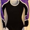 GK LgSLV ULTRAVIOLET FOIL ADULT SMALL BLACK MYSTIQUE GYMNASTS DANCE LEOTARD AS - Image 7