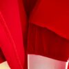 GK ICE FIGURE SKATE ADULT SMALL RED VELVET 3/4 SLV ASYMMETRIC NECK JA DRESS AS - Image 4