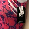 GK PINK SPLASH ADULT X-SMALL POLYTEK WHITE SEQUINS GYMNASTS DANCE LEOTARD Sz AXS - Image 4