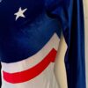 GK LgSLV LADIES SMALL ROYAL VELVET WHITE SPARKLE STARS GYMNASTS DANCE LEOTARD AS - Image 5