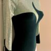 GK LgS LIME FOIL EVERGREEN VELVET ADULT SMALL GYMNAST DANCE CHEER LEOTARD Sz AS - Image 3