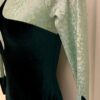 GK LgS LIME FOIL EVERGREEN VELVET ADULT SMALL GYMNAST DANCE CHEER LEOTARD Sz AS - Image 4