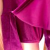 GK FIGURE SKATE ADULT SMALL SLVLS GRAPE BLACK VELVET SQUARE NECK TANK DRESS AS - Image 4