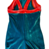 GK KIDS BIKETARD CHILD X-SMALL TURQUOISE CORAL VELVET GYMNAST DANCE GK TANK XS - Image 7