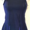 GK ICE FIGURE ADULT SMALL NAVY IRIDESCENT TN VELVET HALTER SKATE DRESS Sz AS NWT