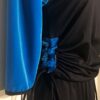 GK ELITE LADIES 2PC ICE FIGURE SKATING OUTFIT BLUE BLACK VELVT S - Image 4