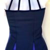 GK ICE FIGURE ADULT SMALL NAVY IRIDESCENT TN VELVET HALTER SKATE DRESS Sz AS NWT - Image 4