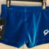 GK OCEAN VELVET CHILD MED MICRO MINI WORKOUT CHEER DANCE GYMNASTS SHORTS Sz CM - Image 2