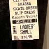 GK ICE FIGURE SKATE BLACK VELVET ADULT SMALL SQUARE NECK CAMI DRESS Sz AS NWT! - Image 5