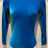 GK ELITE LgSLV LADIES SMALL BASIC TURQUOISE VELVET GYMNASTIC DANCE LEOTARD Sz AS