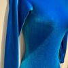 GK ELITE LgSLV LADIES SMALL BASIC TURQUOISE VELVET GYMNASTIC DANCE LEOTARD Sz AS - Image 2