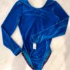 GK ELITE LgSLV LADIES SMALL BASIC TURQUOISE VELVET GYMNASTIC DANCE LEOTARD Sz AS - Image 5