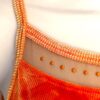 GK DANCE JAZZ ADULT SMALL ORANGE TIE DYE RIBBED VELVET CAMISOLE SKATE TOP Sz AS - Image 2