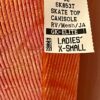 GK DANCE JAZZ ADULT SMALL ORANGE TIE DYE RIBBED VELVET CAMISOLE SKATE TOP Sz AS - Image 5