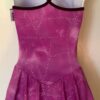 GK ICE FIGURE SKATE HALTER DRESS ADULT SMALL BEAD PRINT LAVENDER TIE-DYEAS NWT! - Image 3