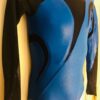 GK LgSLV PACIFIC OPALESCENCE GIRL MEDIUM ASYM BLACK MESH GYMNAST TANK LEOTARD CM - Image 3