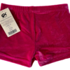 GK PINK VELVET SWAR CRYSTALS ADULT X-SMALL MICRO MINI GYMNAST CHEER DANCE SHORTS - Image 6