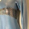 GK LgSLV LADIES SMALL LGT BLUE WHITE GRAY SPARKLE JA GYMNASTIC DANCE LEOTARD AS - Image 4