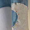 GK LgSLV LADIES SMALL LGT BLUE WHITE GRAY SPARKLE JA GYMNASTIC DANCE LEOTARD AS - Image 6