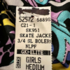 GK BOLERO FIGURE SKATE CHILD MEDIUM 3/4 SLEEVE MULTI-COLOR GLITTLER JACKET Sz M - Image 7