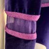 GK LgS PURPLE VELVET ADULT SMALL VIOLET FOIL MESH GYMNASTICS DANCE LEOTARD Sz AS - Image 4