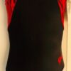 GK HALTER TANK CHILD MEDIUM BLACK N/S RED SALSA FOIL JA GYMNASTIC LEOTARD Sz CM