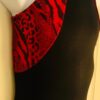 GK HALTER TANK CHILD MEDIUM BLACK N/S RED SALSA FOIL JA GYMNASTIC LEOTARD Sz CM - Image 3