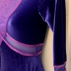 GK LgS PURPLE VELVET ADULT SMALL VIOLET FOIL MESH GYMNASTICS DANCE LEOTARD Sz AS - Image 5