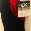 GK HALTER TANK CHILD MEDIUM BLACK N/S RED SALSA FOIL JA GYMNASTIC LEOTARD Sz CM - Image 4