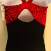 GK HALTER TANK CHILD MEDIUM BLACK N/S RED SALSA FOIL JA GYMNASTIC LEOTARD Sz CM - Image 8