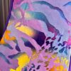 GK PURPLE N/S ADULT SMALL ASYM ZOO FOIL SEQUINS TANK GYMNASTS DANCE LEOTARD AS - Image 4