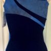 GK ROYAL VELVET LADIES SMALL ASYM NAVY TIE-DYE GYMNASTS DANCE LEOTARD Sz AS NWT! - Image 8