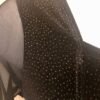 GK LADIES SMALL BLACK GLITTER VELVET MESH LgSLV GYMNASTICS DANCE LEOTARD Sz AS - Image 2