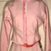 GK ICE FIGURE SKATE ADULT MEDIUM PINK FLEECE VELVET JA ZIP WARM UP JACKET Sz AM