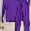 GK PURPLE ADULT SMALL GYMNASTICS CHEER SWIM TRACK ATHLETES WARM UP SET Sz AS