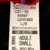 GK LgS BLACK VELVET LADIES SMALL RED SPARKLE GYMNASTICS DANCE LEOTARD AS NWT! - Image 4