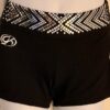CHEER GK CHILD SMALL 2-TONE SILVER SPANGLEZ WAISTBAND BLACK DRYTECH SHORTS Sz CS