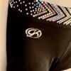 CHEER GK CHILD SMALL 2-TONE SILVER SPANGLEZ WAISTBAND BLACK DRYTECH SHORTS Sz CS - Image 2