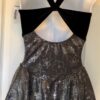 GK FIGURE SKATE BLACK ICE FLORA ADULT SMALL FOIL FROST TRICOT SLVLS DRESS AS NWT - Image 2